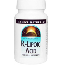 R ліпоєва кислота Source Naturals R-Lipoic Acid 100 мг 60 таб