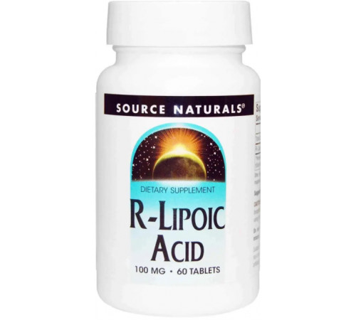 R ліпоєва кислота Source Naturals R-Lipoic Acid 100 мг 60 таб