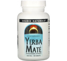 Мате (Падуб парагвайский) Source Naturals Yerba Mate 600 мг 90 таб