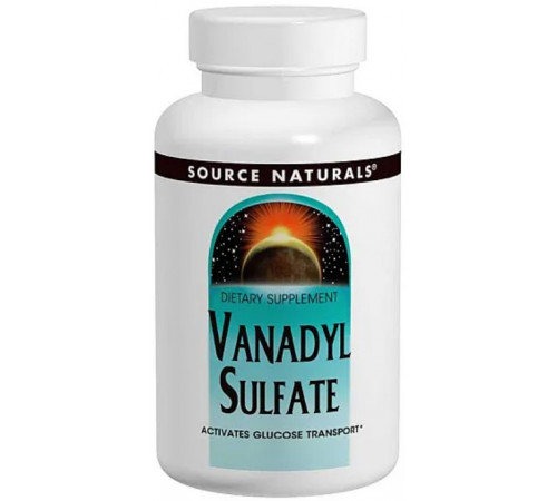 Ванадій сульфат Source Naturals Vanadyl Sulfate 10 мг 100 таблеток