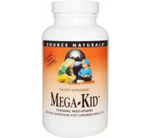 Вітаміни та мінерали для дітей Source Naturals Mega-Kid 30 жев таб ягоди