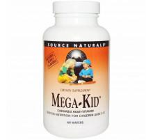 Вітаміни та мінерали для дітей Source Naturals Mega-Kid 60 жев таб ягоди