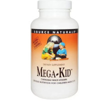 Витамины и минералы для детей Source Naturals Mega-Kid 120 жев таб ягоды