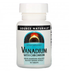 Хром і ванадій Source Naturals Vanadium with Chromium 90 таблеток