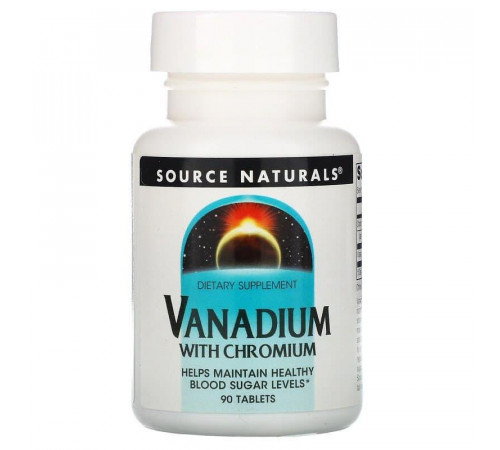 Хром і ванадій Source Naturals Vanadium with Chromium 90 таблеток