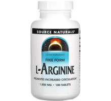 Аргінін Source Naturals L-Arginine 1000 мг 100 таб