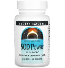 Супероксиддисмутаза Source Naturals SOD 250 мг 60 таблеток