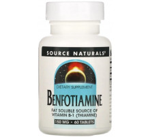 Бенфотиамин Source Naturals Benfotiamine 150 мг 60 таблеток