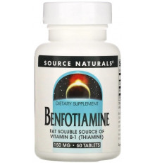 Бенфотіамін Source Naturals Benfotiamine 150 мг 60 таблеток