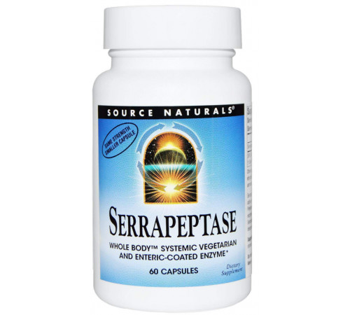 Серрапептаза Source Naturals Serrapeptase 60 капс