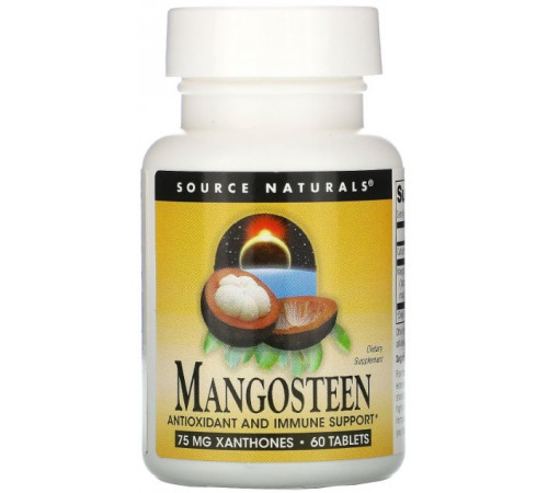 Мангостин Source Naturals Mangosteen 187,5 мг 60 таблеток