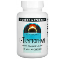 Триптофан Source Naturals L-Tryptophan 500 мг 60 капсул