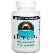 Триптофан Source Naturals L-Tryptophan 500 мг 60 капсул