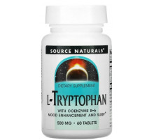 Триптофан коферментной Source Naturals L-Tryptophan with Coenzyme B-6 500 мг 60 таб