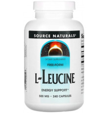 Лейцин Source Naturals L-Leucine 500 мг 240 капсул