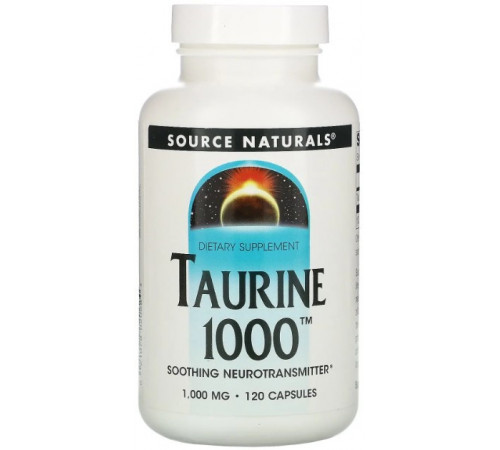 Таурин Source Naturals Taurine 1000 мг 120 капсул
