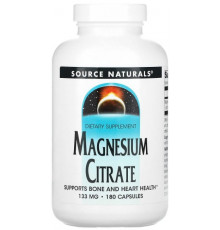 Магній цитрат Source Naturals Magnesium Citrate 133 мг 180 капсул