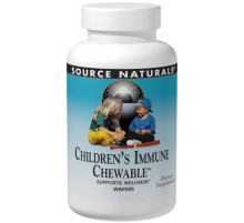 Мультивітаміни Source Naturals Зміцнення імунітету для дітей Children's Immune Chewable 30 жув цукерок