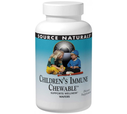 Мультивітаміни Source Naturals Зміцнення імунітету для дітей Children's Immune Chewable 30 жув цукерок