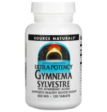 Джимнема Сільвестра контроль цукру Source Naturals Gymnema Sylvestre 550 мг 120 таб