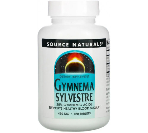 Джимнема Сільвестра Source Naturals Gymnema Sylvestre 120 таб
