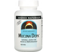 Мукуна пекуча для потенції Source Naturals Mucuna Dopa 100 мг 60 капс