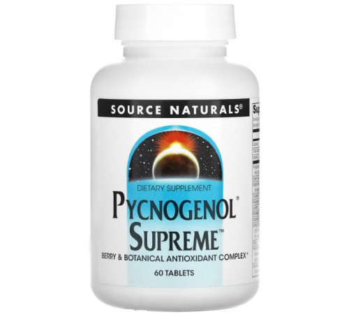 Пікногенол Source Naturals Pycnogenol Supreme 60 таблеток