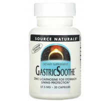 Цинк L-карнозин Source Naturals GastricSoothe 37.5 мг 30 капс