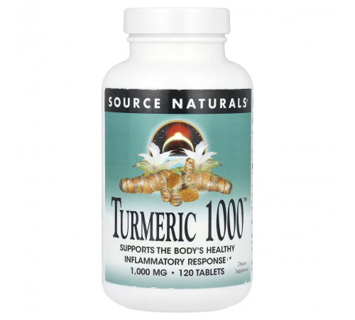 Куркума Source Naturals Turmeric 1000 мг 120 таб