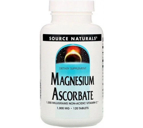 Магній аскорбат Source Naturals Magnesium Ascorbate 1000 мг 120 таб