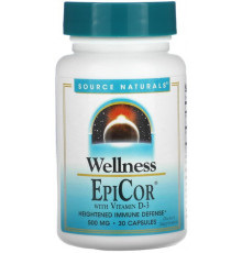 Епікор + вітамін Д3 Source Naturals EpiCor 500 мг 30 капсул
