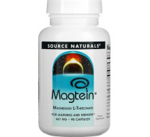 Магній L-треонат Source Naturals Magtein 667 мг 90 капс