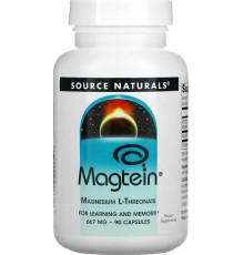 Магній L-треонат Source Naturals Magtein 667 мг 90 капс