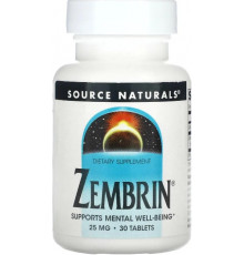 Від стресу та втоми (зембірин) Source Naturals Zembrin 25 мг 30 таб