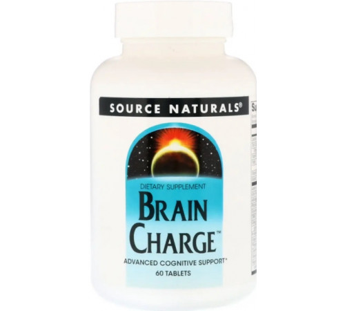 Концентрація уваги Source Naturals Brain Charge 60 таб