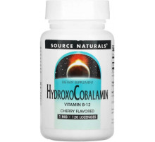 Вітамін В-12 для мозку Source Naturals HydroxoCobalamin 120 таб смак вишні
