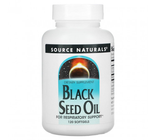 Олія насіння чорного кмину Source Naturals Black Cumin Seed Oil 120 гел капс