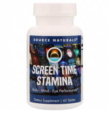 Комплексна підтримка організму Source Naturals Screen Time Stamina 60 таб