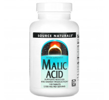 Яблочная кислота Source Naturals Malic Acid 120 таб