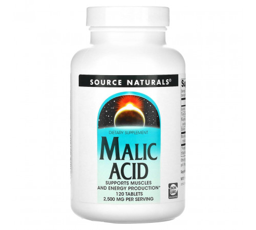 Яблучна кислота Source Naturals Malic Acid 120 таб