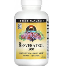 Ресвератрол Source Naturals Resveratro 500 мг 120 таб
