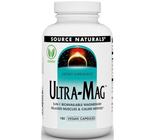Ультрамаг магний Source Naturals Ultra-Mag 180 капс