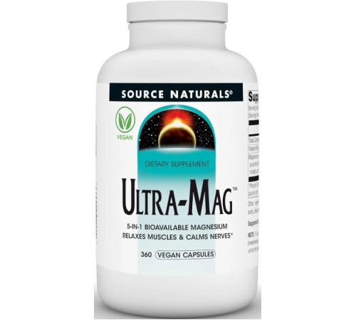 Магний Ультра-Маг Source Naturals Ultra-Mag 360 капс