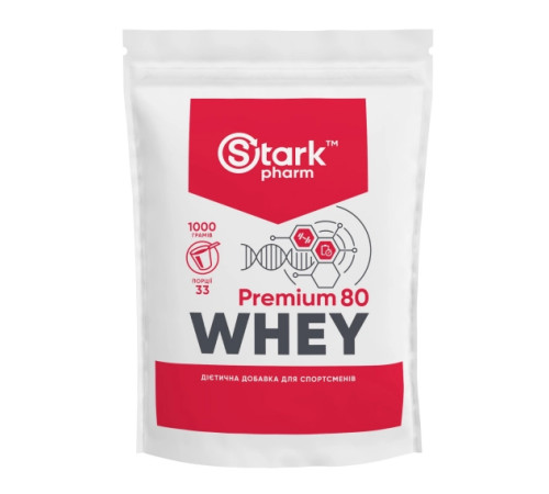 Протеїн Stark Whey 80 1000g шоколад-лісовий горіх