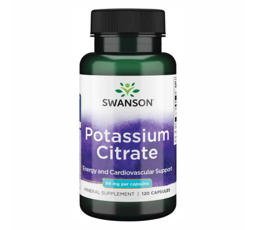 Калій Swanson Potassium Citrate 99 мг 120 капсул