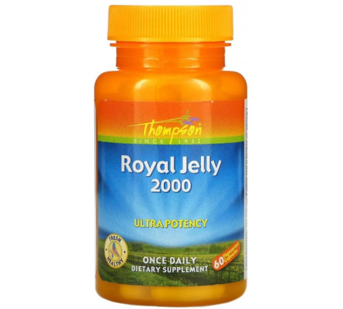 Маточне молочко Thompson Royal Jelly 2000 мг 60 вег капс