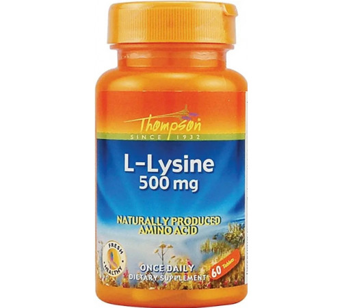 L-лізин Thompson L-Lysine 500 мг