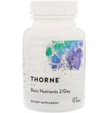 Мультивітаміни та мінерали без заліза Thorne Basic Nutrients 2/Day 60 капсул