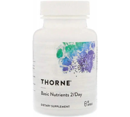 Мультивітаміни та мінерали без заліза Thorne Basic Nutrients 2/Day 60 капсул