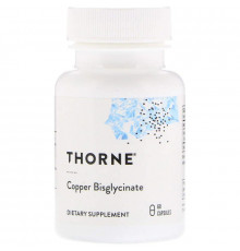 Мідь Thorne Copper Bisglycinate 60 капс